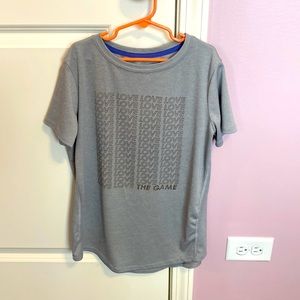 All In Motion Grey Love Athletic Tee